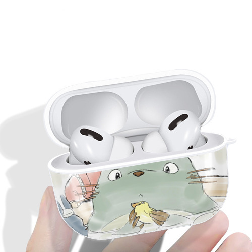 となりのトトロ 草壁メイ 草壁サツキ My Neighbor Totoro Satsuki Kusakabe Mei Kusakabe 【AirPods Pro用】ハードシェル保護ケース 耐衝撃・防指紋・カラビナ付き商品仕様