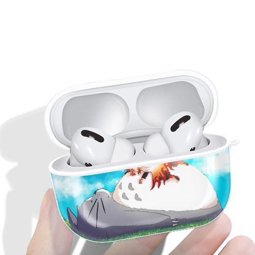 となりのトトロ 草壁メイ 草壁サツキ My Neighbor Totoro Satsuki Kusakabe Mei Kusakabe 【AirPods Pro用】ハードシェル保護ケース 耐衝撃・防指紋・カラビナ付き商品仕様