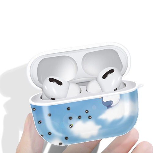 となりのトトロ 草壁メイ 草壁サツキ My Neighbor Totoro Satsuki Kusakabe Mei Kusakabe 【AirPods Pro用】ハードシェル保護ケース 耐衝撃・防指紋・カラビナ付き商品仕様