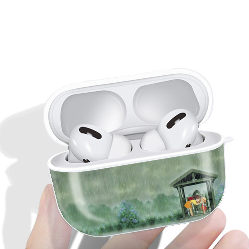 となりのトトロ 草壁メイ 草壁サツキ My Neighbor Totoro Satsuki Kusakabe Mei Kusakabe 【AirPods Pro用】ハードシェル保護ケース 耐衝撃・防指紋・カラビナ付き商品仕様