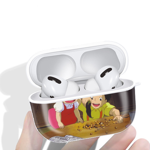 となりのトトロ 草壁メイ 草壁サツキ My Neighbor Totoro Satsuki Kusakabe Mei Kusakabe 【AirPods Pro用】ハードシェル保護ケース 耐衝撃・防指紋・カラビナ付き商品仕様