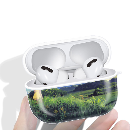 となりのトトロ 草壁メイ 草壁サツキ My Neighbor Totoro Satsuki Kusakabe Mei Kusakabe 【AirPods Pro用】ハードシェル保護ケース 耐衝撃・防指紋・カラビナ付き商品仕様