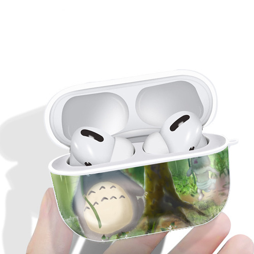 となりのトトロ 草壁メイ 草壁サツキ My Neighbor Totoro Satsuki Kusakabe Mei Kusakabe 【AirPods Pro用】ハードシェル保護ケース 耐衝撃・防指紋・カラビナ付き商品仕様