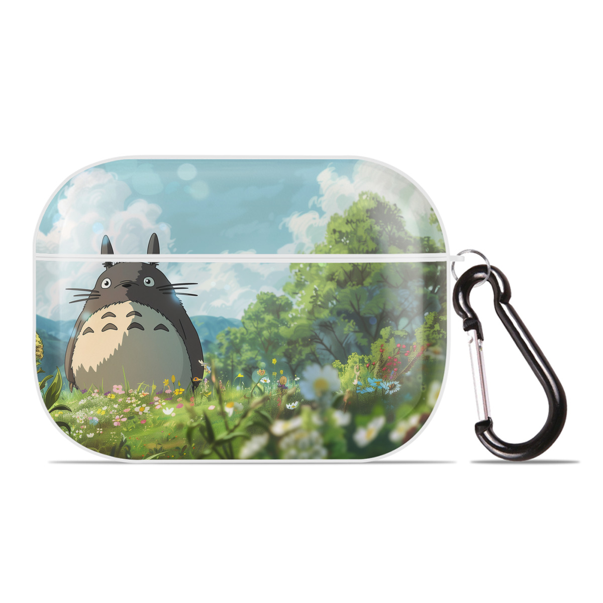 （画像用） となりのトトロ 草壁メイ 草壁サツキ My Neighbor Totoro Satsuki Kusakabe Mei Kusakabe 【AirPods Pro用】ハードシェル保護ケース 耐衝撃・防指紋・カラビナ付き商品仕様