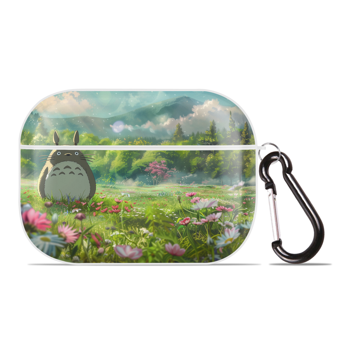 （画像用） となりのトトロ 草壁メイ 草壁サツキ My Neighbor Totoro Satsuki Kusakabe Mei Kusakabe 【AirPods Pro用】ハードシェル保護ケース 耐衝撃・防指紋・カラビナ付き商品仕様