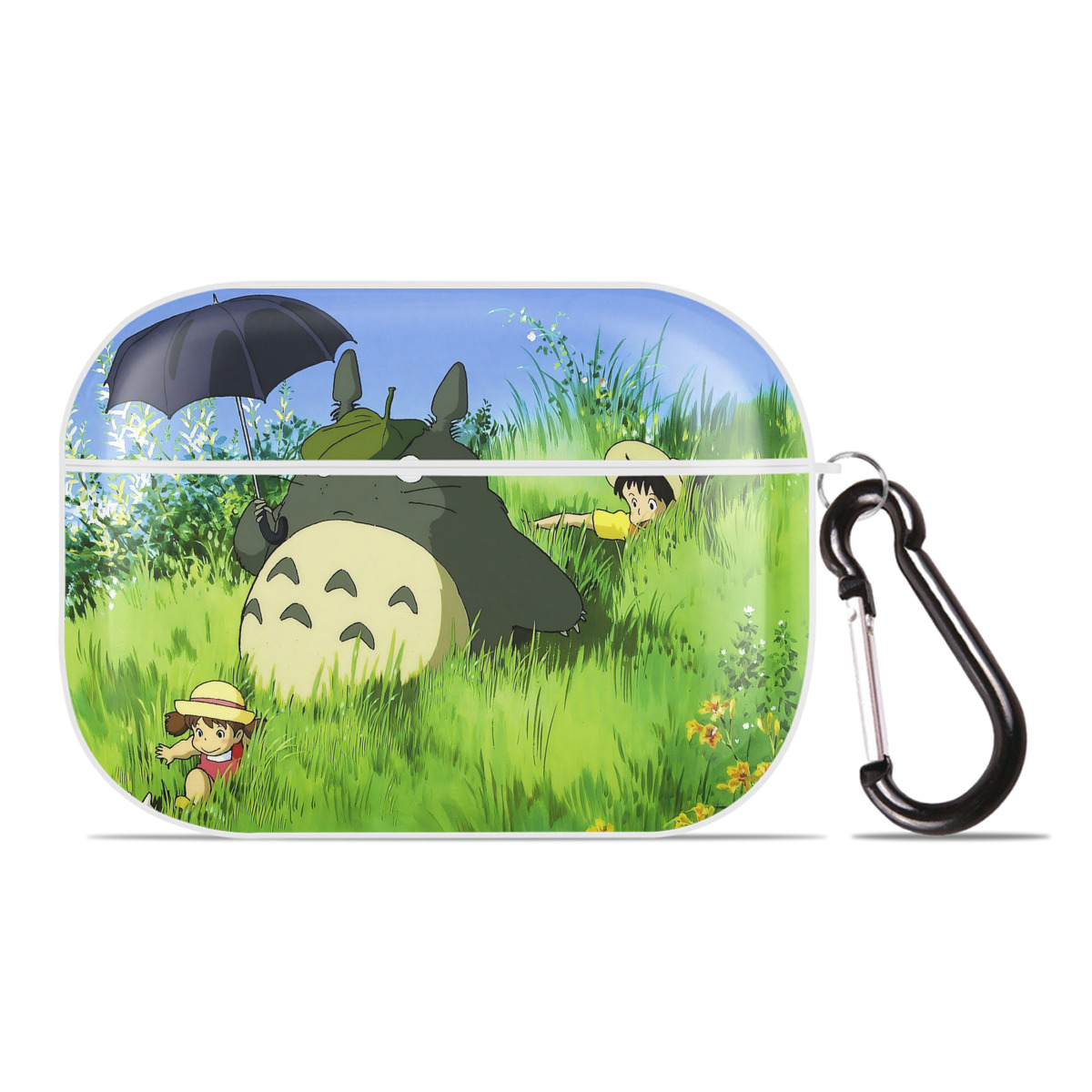 （画像用） となりのトトロ 草壁メイ 草壁サツキ My Neighbor Totoro Satsuki Kusakabe Mei Kusakabe 【AirPods Pro用】ハードシェル保護ケース 耐衝撃・防指紋・カラビナ付き商品仕様