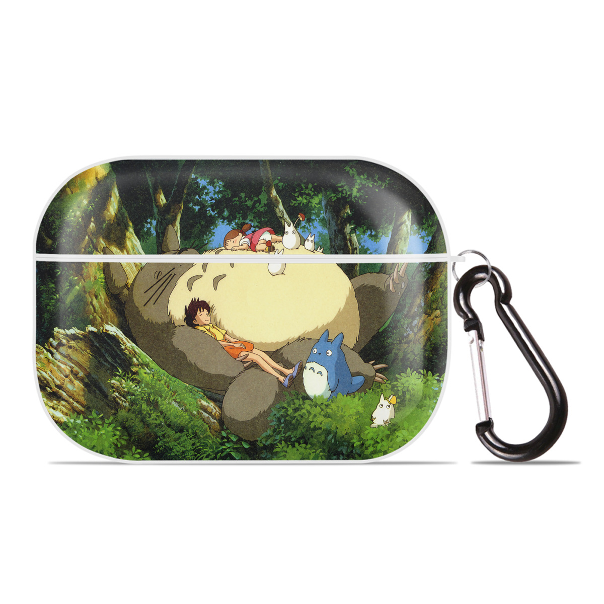 （画像用） となりのトトロ 草壁メイ 草壁サツキ My Neighbor Totoro Satsuki Kusakabe Mei Kusakabe 【AirPods Pro用】ハードシェル保護ケース 耐衝撃・防指紋・カラビナ付き商品仕様