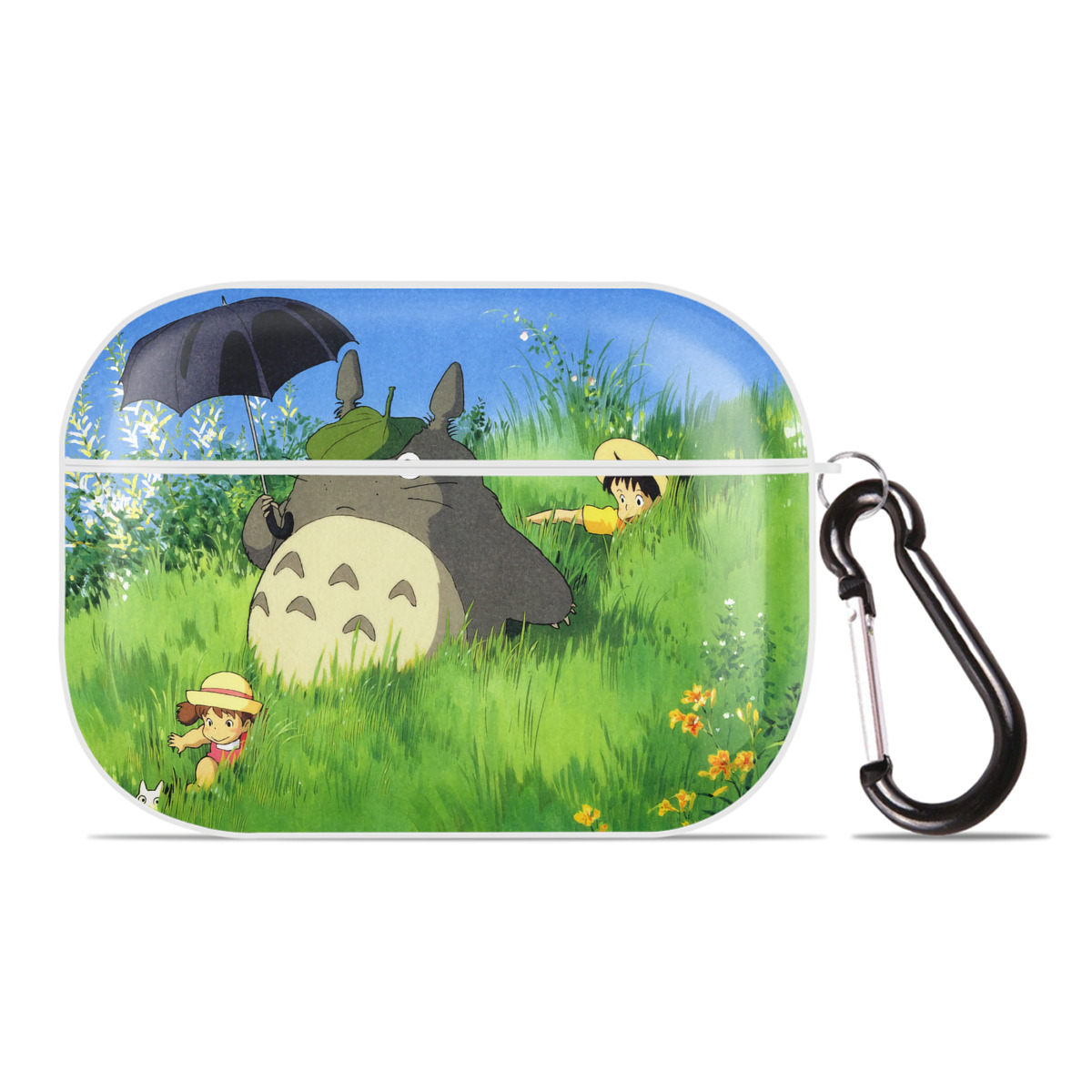（画像用） となりのトトロ 草壁メイ 草壁サツキ My Neighbor Totoro Satsuki Kusakabe Mei Kusakabe 【AirPods Pro用】ハードシェル保護ケース 耐衝撃・防指紋・カラビナ付き商品仕様