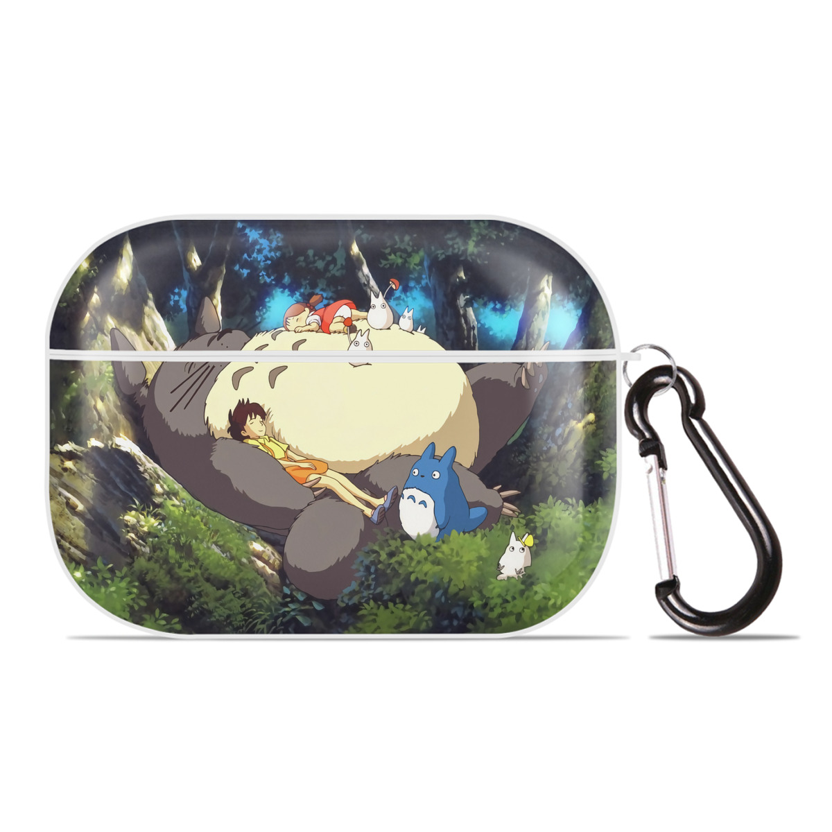 （画像用） となりのトトロ 草壁メイ 草壁サツキ My Neighbor Totoro Satsuki Kusakabe Mei Kusakabe 【AirPods Pro用】ハードシェル保護ケース 耐衝撃・防指紋・カラビナ付き商品仕様