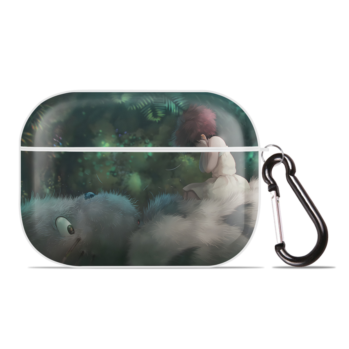 （画像用） となりのトトロ 草壁メイ 草壁サツキ My Neighbor Totoro Satsuki Kusakabe Mei Kusakabe 【AirPods Pro用】ハードシェル保護ケース 耐衝撃・防指紋・カラビナ付き商品仕様