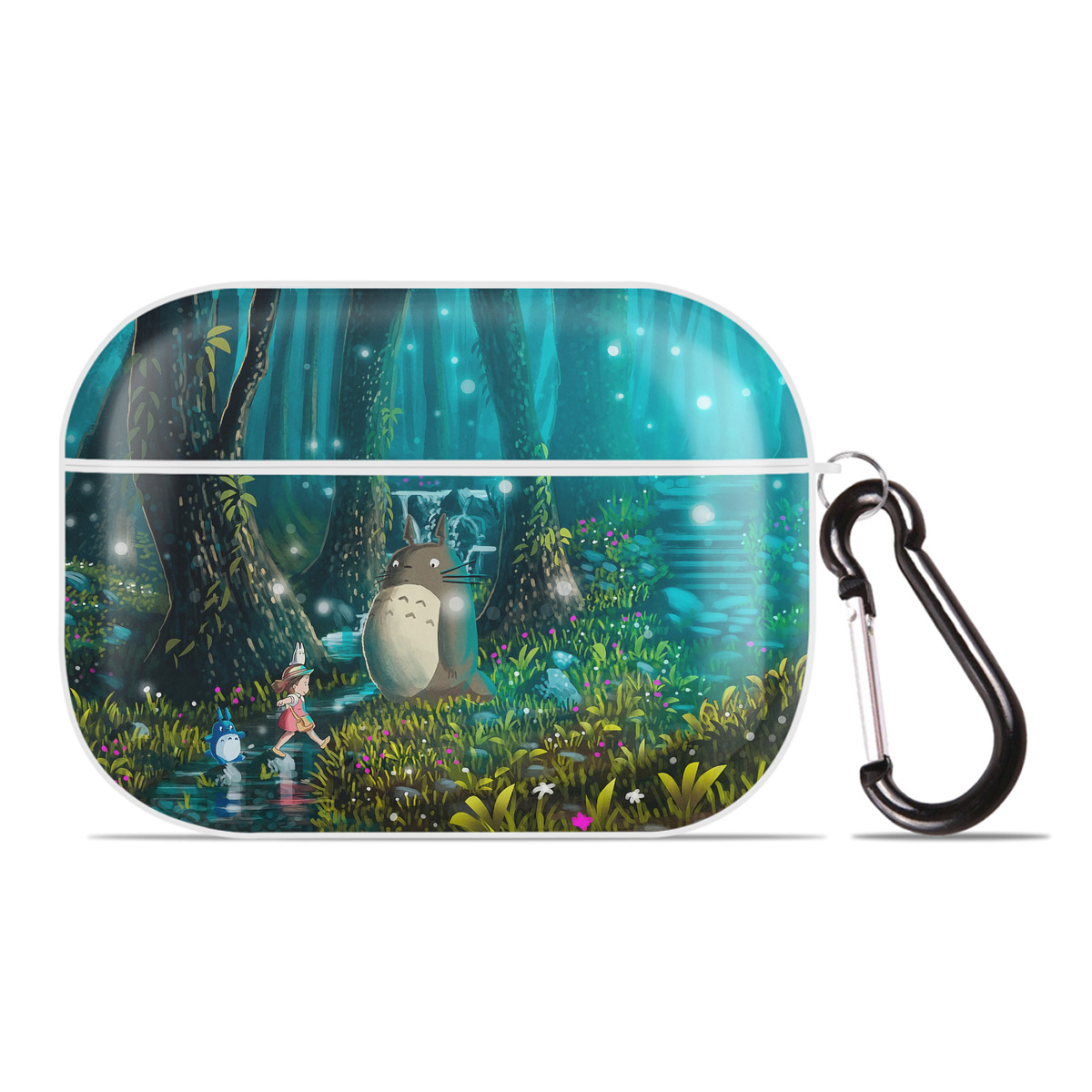 （画像用） となりのトトロ 草壁メイ 草壁サツキ My Neighbor Totoro Satsuki Kusakabe Mei Kusakabe 【AirPods Pro用】ハードシェル保護ケース 耐衝撃・防指紋・カラビナ付き商品仕様