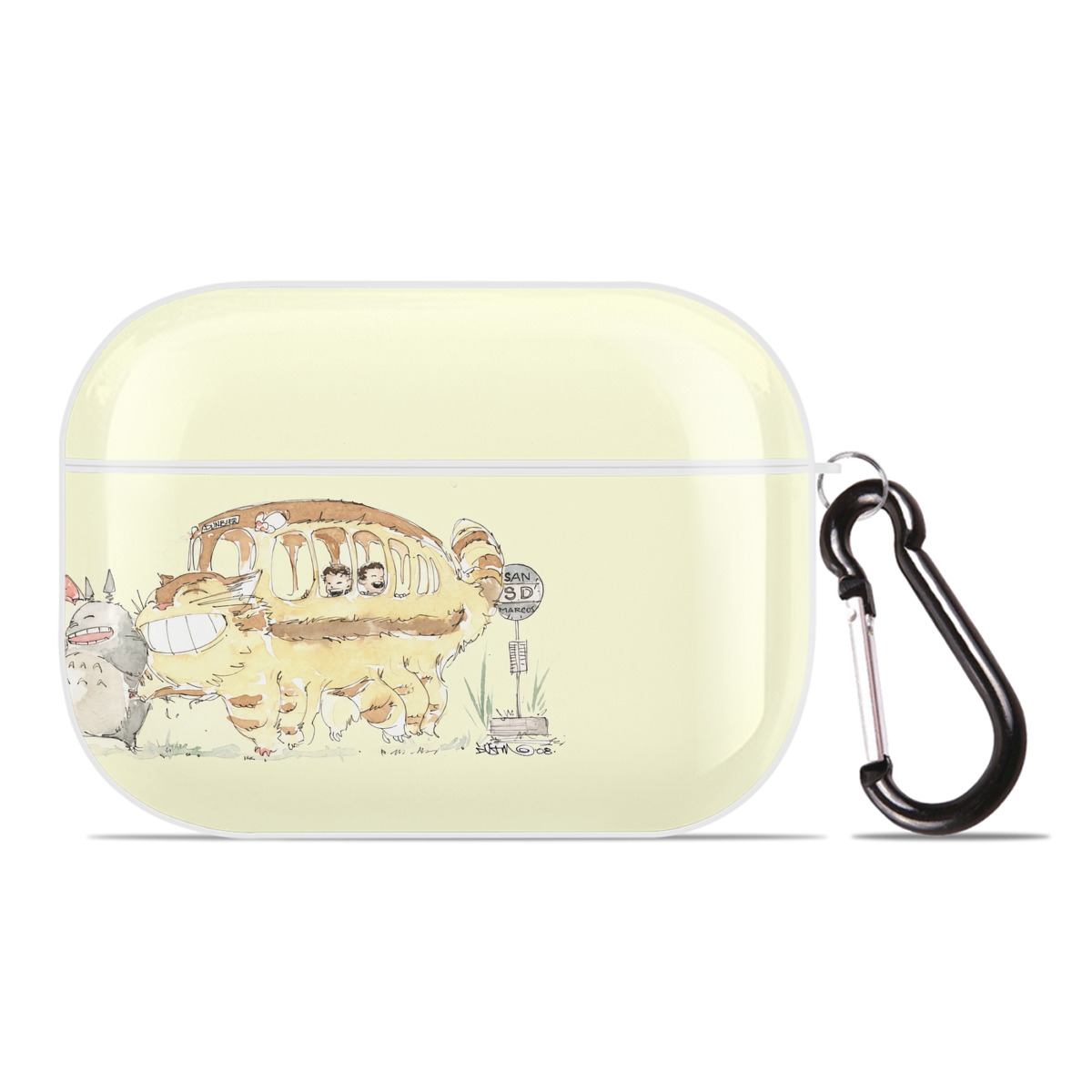 （画像用） となりのトトロ 草壁メイ 草壁サツキ My Neighbor Totoro Satsuki Kusakabe Mei Kusakabe 【AirPods Pro用】ハードシェル保護ケース 耐衝撃・防指紋・カラビナ付き商品仕様