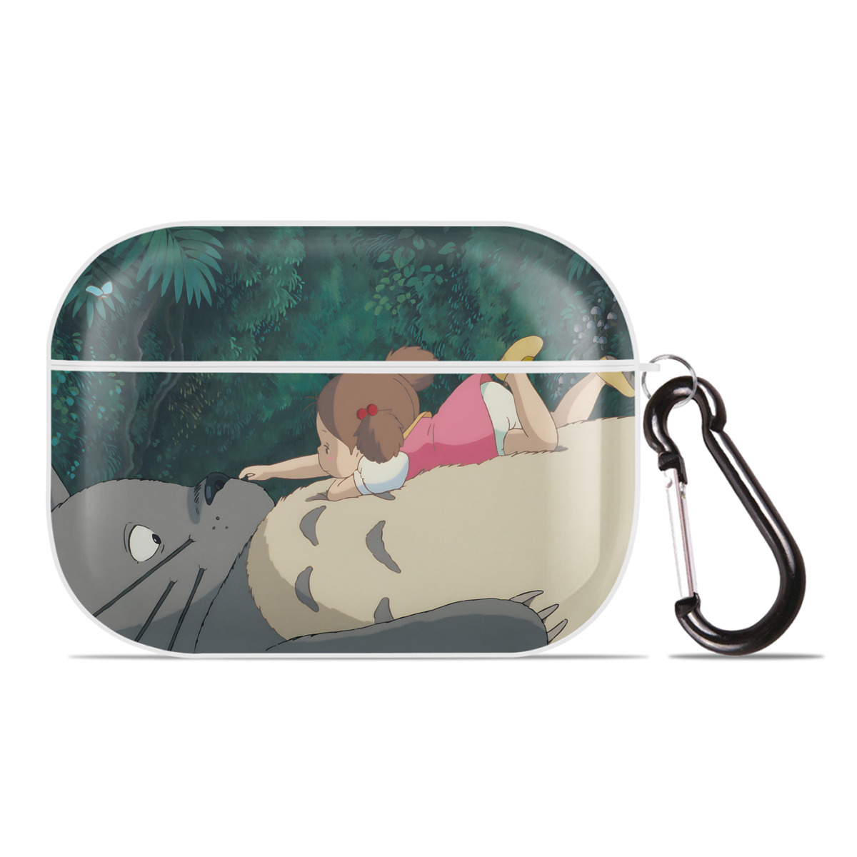 （画像用） となりのトトロ 草壁メイ 草壁サツキ My Neighbor Totoro Satsuki Kusakabe Mei Kusakabe 【AirPods Pro用】ハードシェル保護ケース 耐衝撃・防指紋・カラビナ付き商品仕様