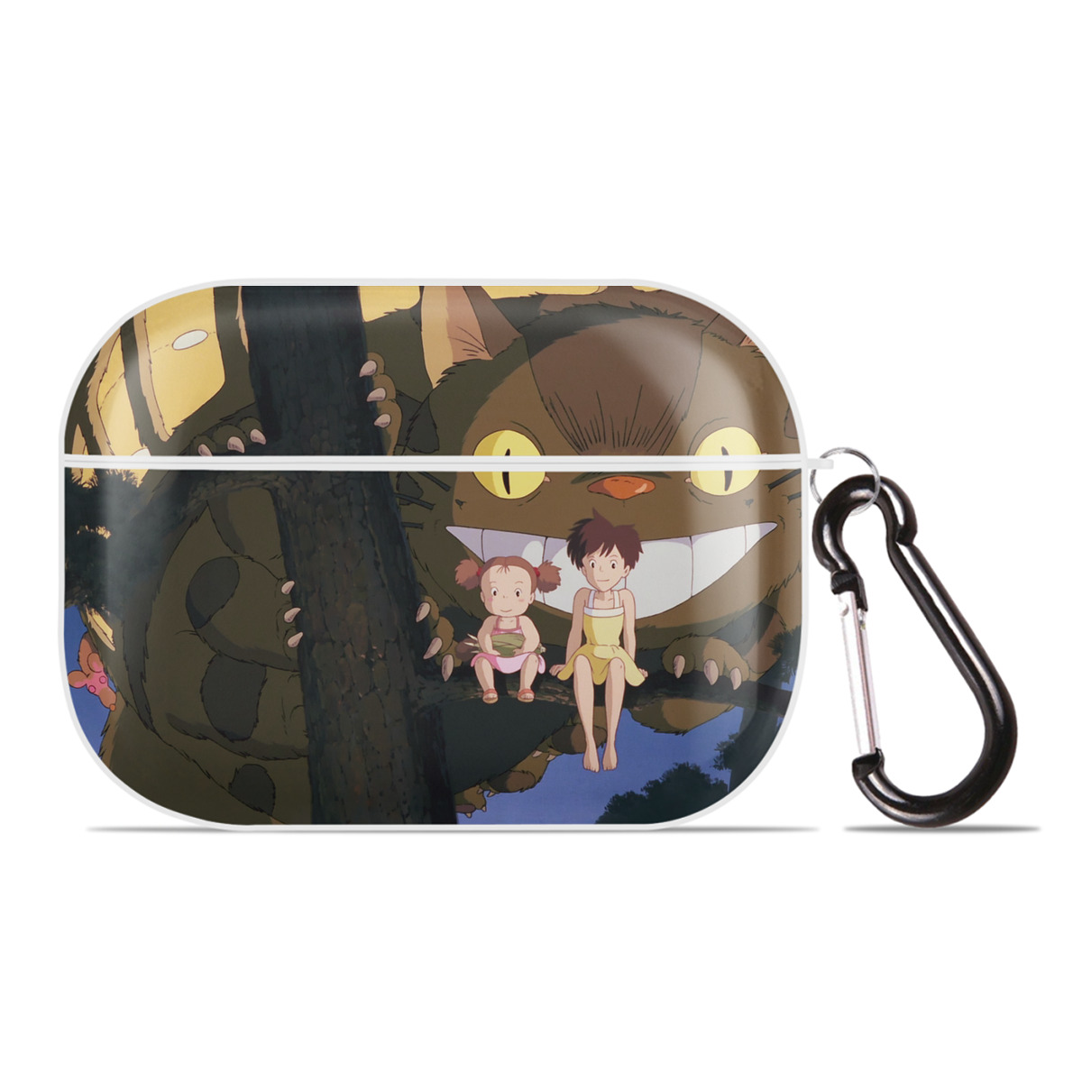 （画像用） となりのトトロ 草壁メイ 草壁サツキ My Neighbor Totoro Satsuki Kusakabe Mei Kusakabe 【AirPods Pro用】ハードシェル保護ケース 耐衝撃・防指紋・カラビナ付き商品仕様