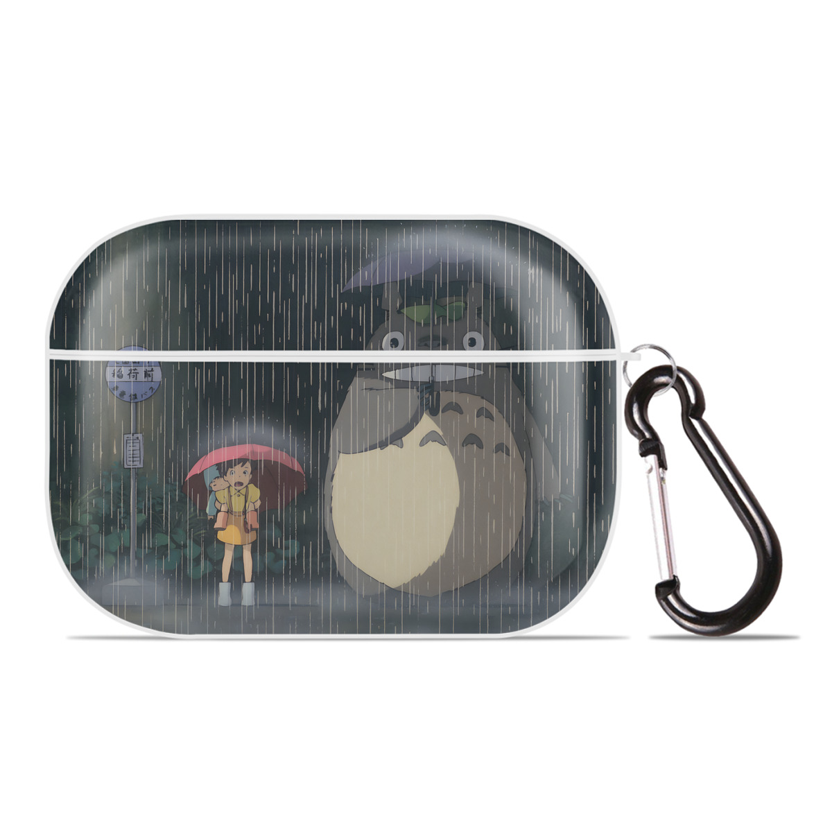 （画像用） となりのトトロ 草壁メイ 草壁サツキ My Neighbor Totoro Satsuki Kusakabe Mei Kusakabe 【AirPods Pro用】ハードシェル保護ケース 耐衝撃・防指紋・カラビナ付き商品仕様