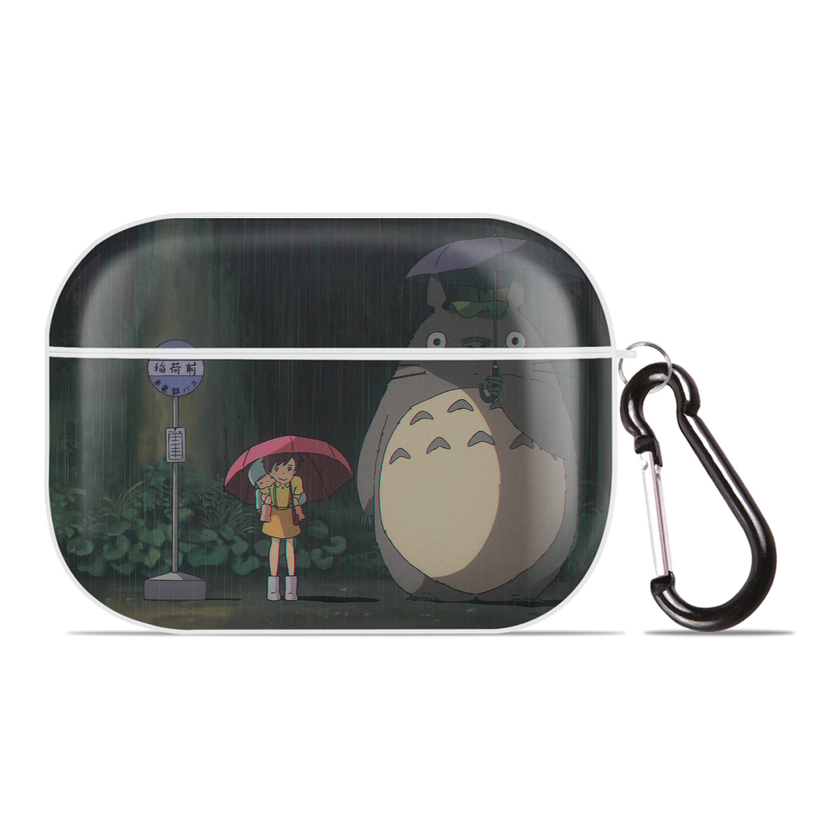 （画像用） となりのトトロ 草壁メイ 草壁サツキ My Neighbor Totoro Satsuki Kusakabe Mei Kusakabe 【AirPods Pro用】ハードシェル保護ケース 耐衝撃・防指紋・カラビナ付き商品仕様