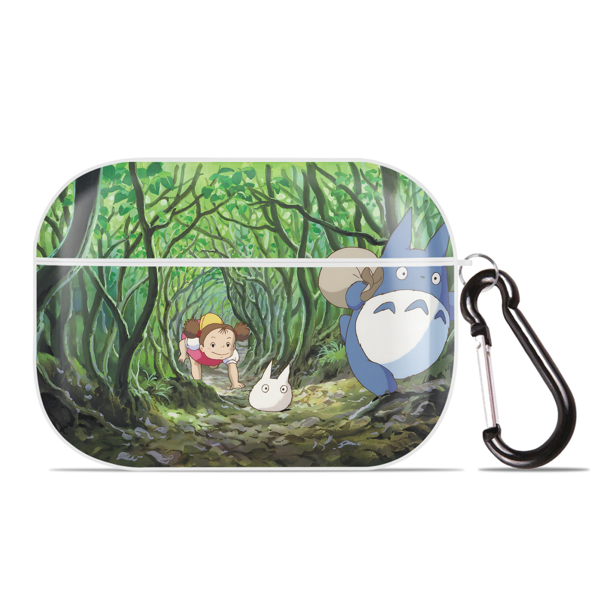 （画像用） となりのトトロ 草壁メイ 草壁サツキ My Neighbor Totoro Satsuki Kusakabe Mei Kusakabe 【AirPods Pro用】ハードシェル保護ケース 耐衝撃・防指紋・カラビナ付き商品仕様