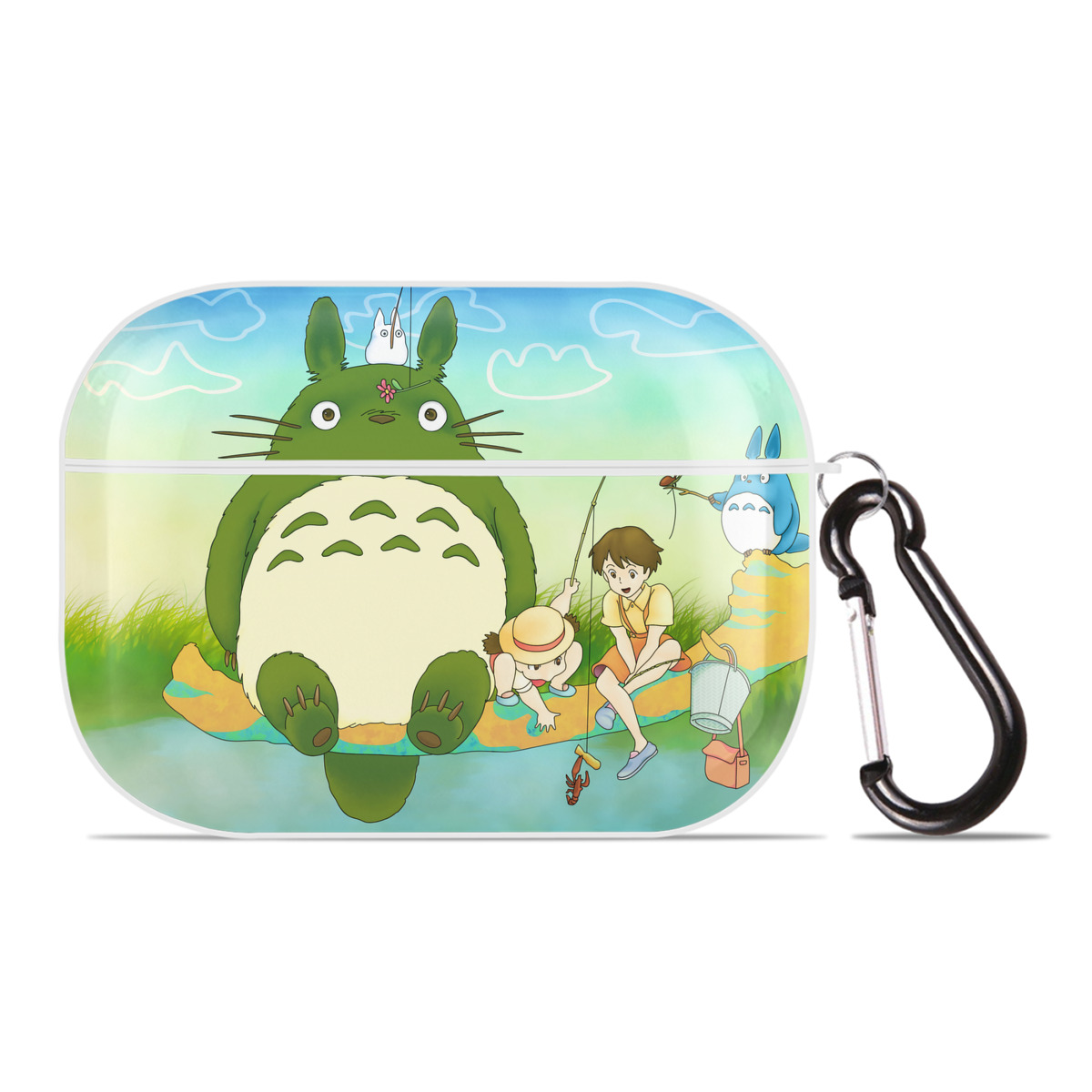 （画像用） となりのトトロ 草壁メイ 草壁サツキ My Neighbor Totoro Satsuki Kusakabe Mei Kusakabe 【AirPods Pro用】ハードシェル保護ケース 耐衝撃・防指紋・カラビナ付き商品仕様