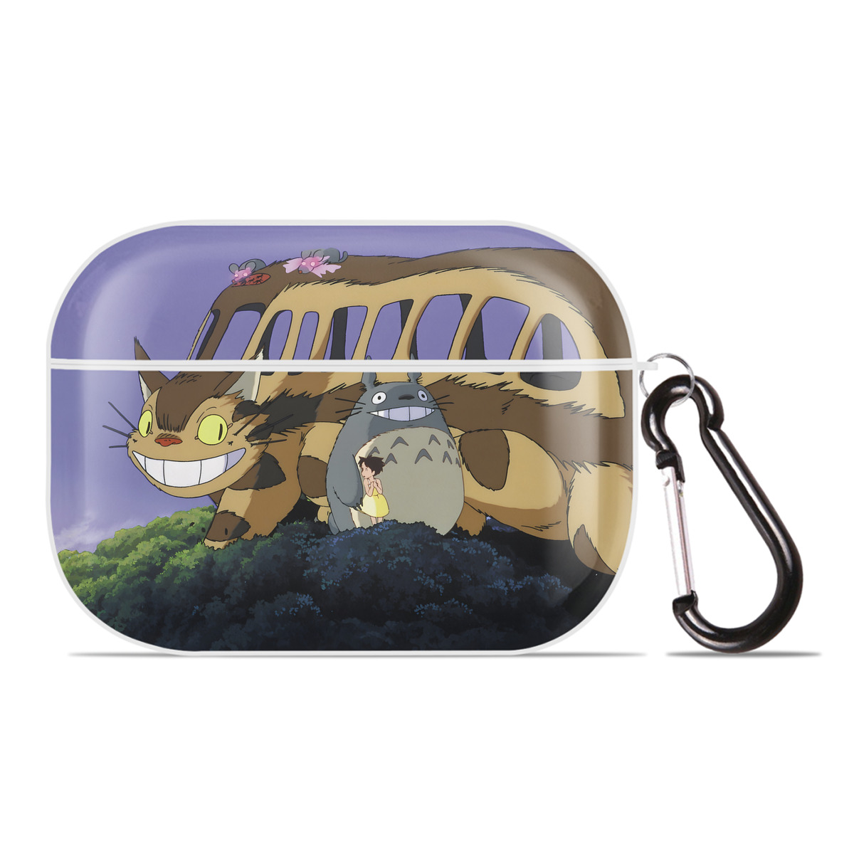 （画像用） となりのトトロ 草壁メイ 草壁サツキ My Neighbor Totoro Satsuki Kusakabe Mei Kusakabe 【AirPods Pro用】ハードシェル保護ケース 耐衝撃・防指紋・カラビナ付き商品仕様