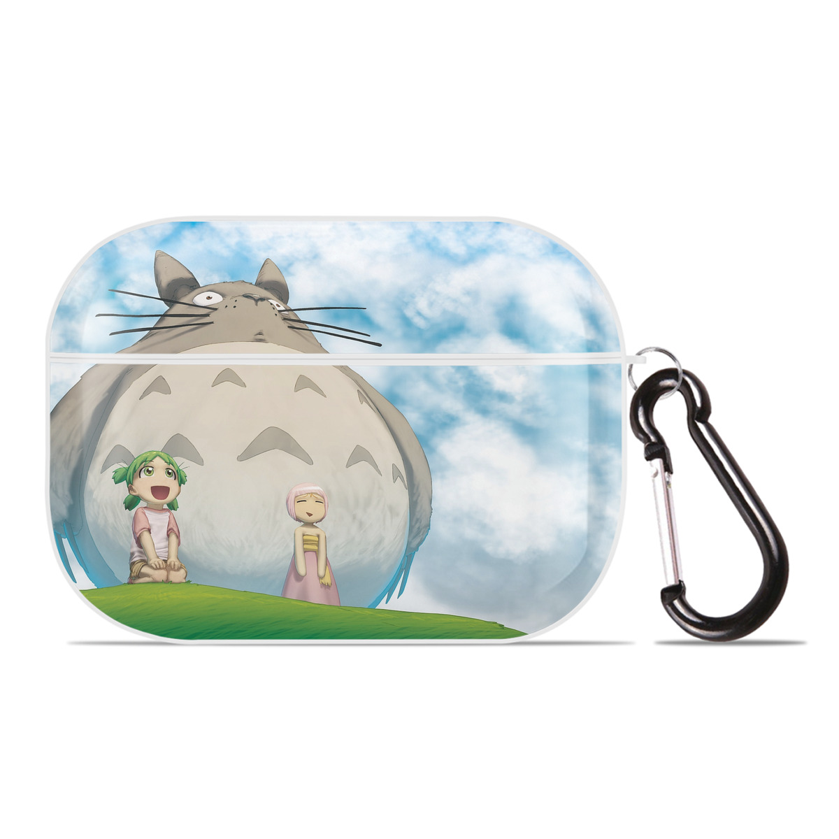 （画像用） となりのトトロ 草壁メイ 草壁サツキ My Neighbor Totoro Satsuki Kusakabe Mei Kusakabe 【AirPods Pro用】ハードシェル保護ケース 耐衝撃・防指紋・カラビナ付き商品仕様