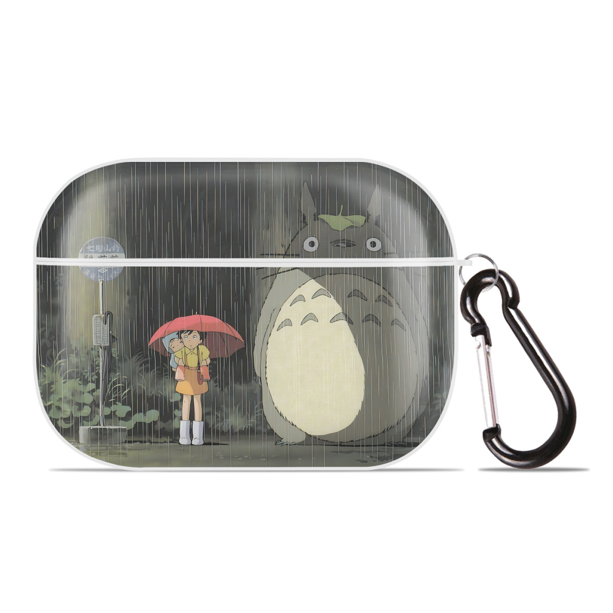 （画像用） となりのトトロ 草壁メイ 草壁サツキ My Neighbor Totoro Satsuki Kusakabe Mei Kusakabe 【AirPods Pro用】ハードシェル保護ケース 耐衝撃・防指紋・カラビナ付き商品仕様