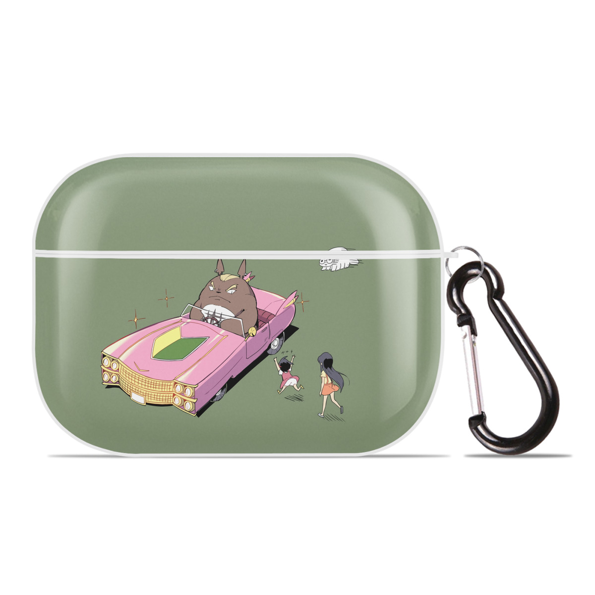 （画像用） となりのトトロ 草壁メイ 草壁サツキ My Neighbor Totoro Satsuki Kusakabe Mei Kusakabe 【AirPods Pro用】ハードシェル保護ケース 耐衝撃・防指紋・カラビナ付き商品仕様
