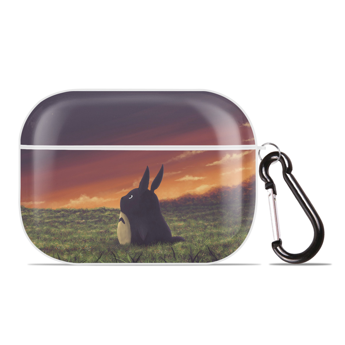 （画像用） となりのトトロ 草壁メイ 草壁サツキ My Neighbor Totoro Satsuki Kusakabe Mei Kusakabe 【AirPods Pro用】ハードシェル保護ケース 耐衝撃・防指紋・カラビナ付き商品仕様