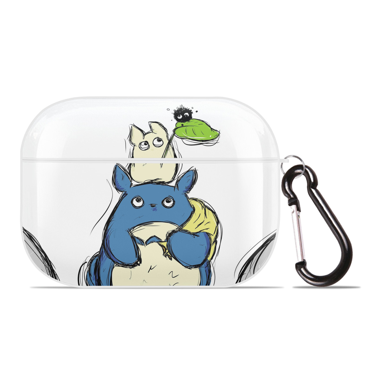 （画像用） となりのトトロ 草壁メイ 草壁サツキ My Neighbor Totoro Satsuki Kusakabe Mei Kusakabe 【AirPods Pro用】ハードシェル保護ケース 耐衝撃・防指紋・カラビナ付き商品仕様