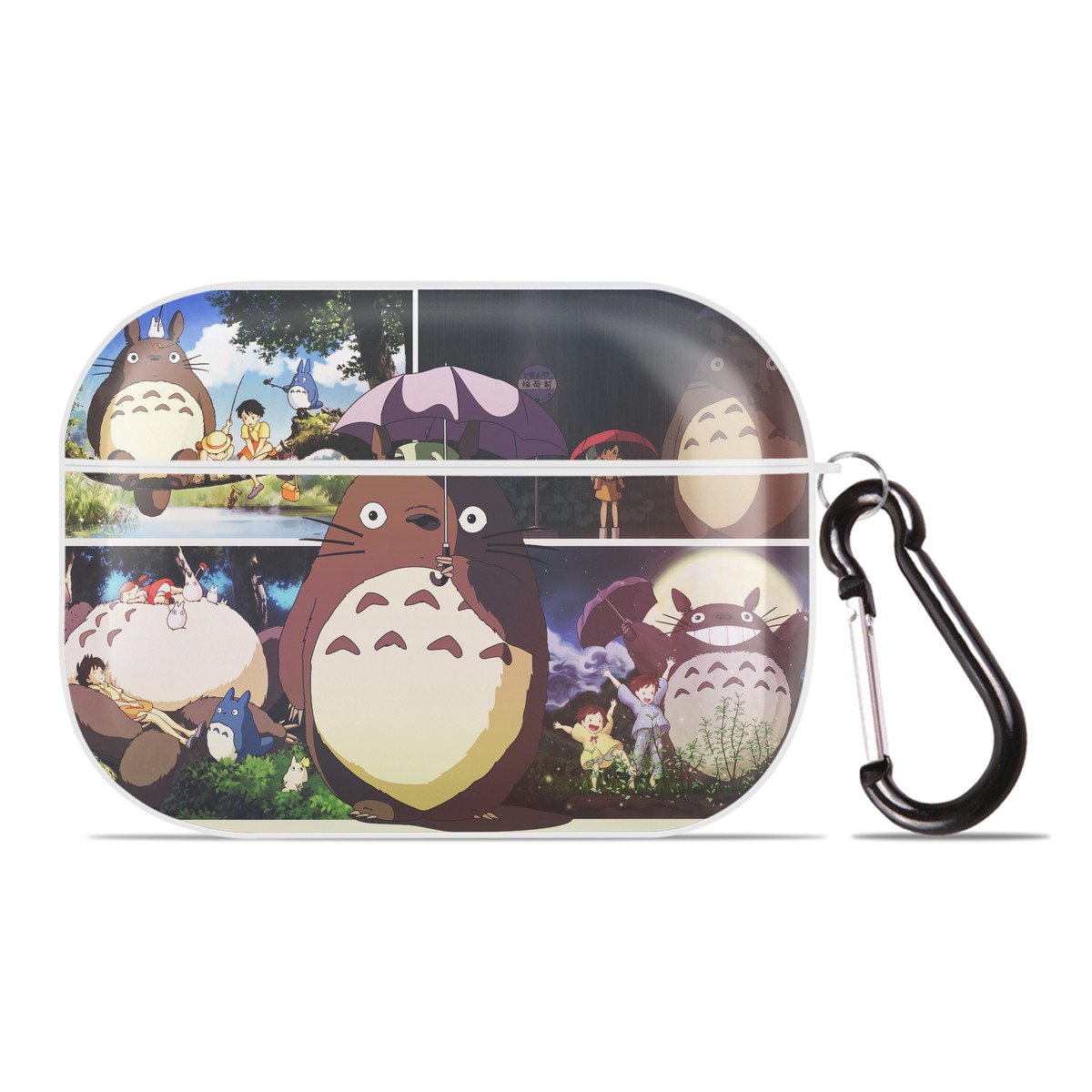 （画像用） となりのトトロ 草壁メイ 草壁サツキ My Neighbor Totoro Satsuki Kusakabe Mei Kusakabe 【AirPods Pro用】ハードシェル保護ケース 耐衝撃・防指紋・カラビナ付き商品仕様