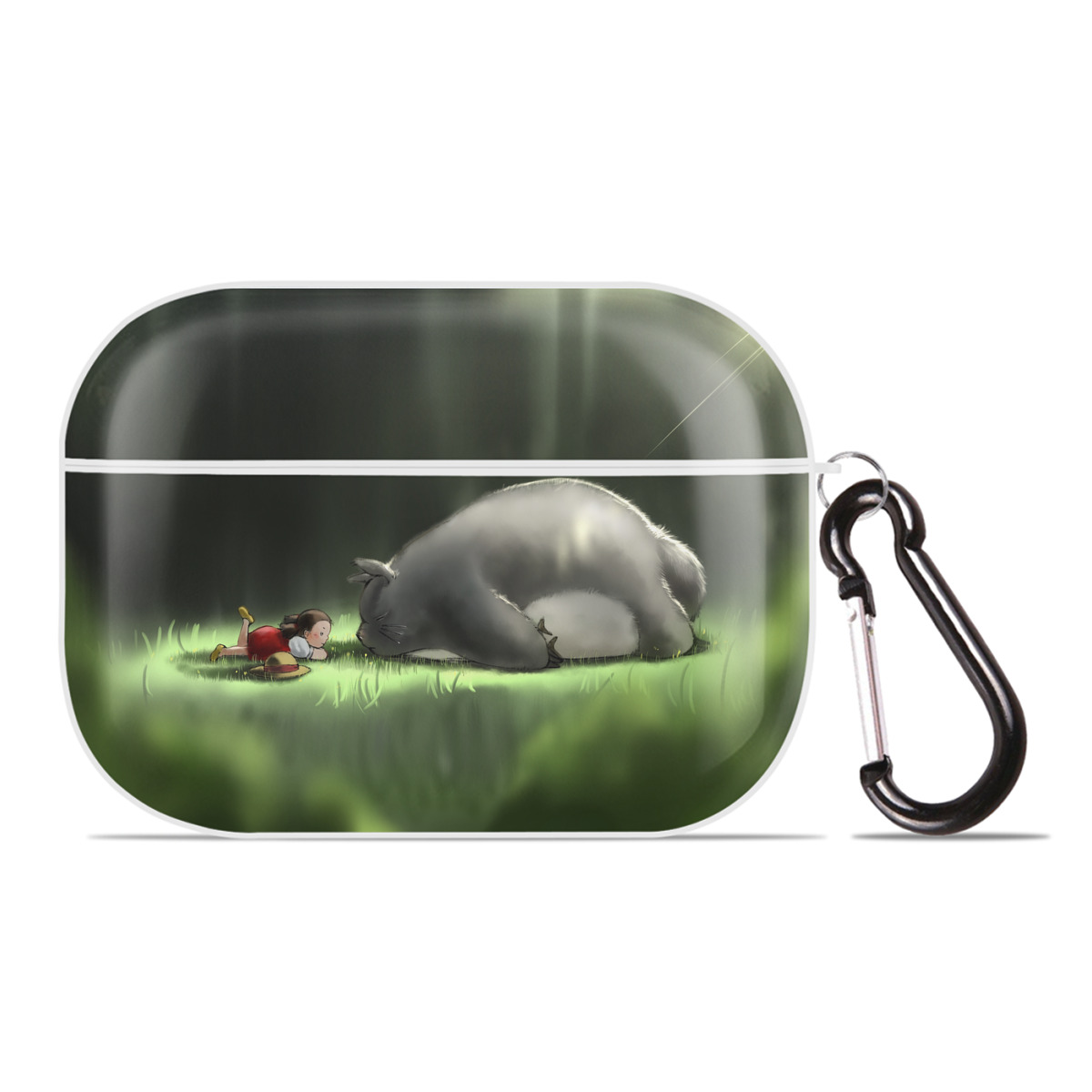 （画像用） となりのトトロ 草壁メイ 草壁サツキ My Neighbor Totoro Satsuki Kusakabe Mei Kusakabe 【AirPods Pro用】ハードシェル保護ケース 耐衝撃・防指紋・カラビナ付き商品仕様