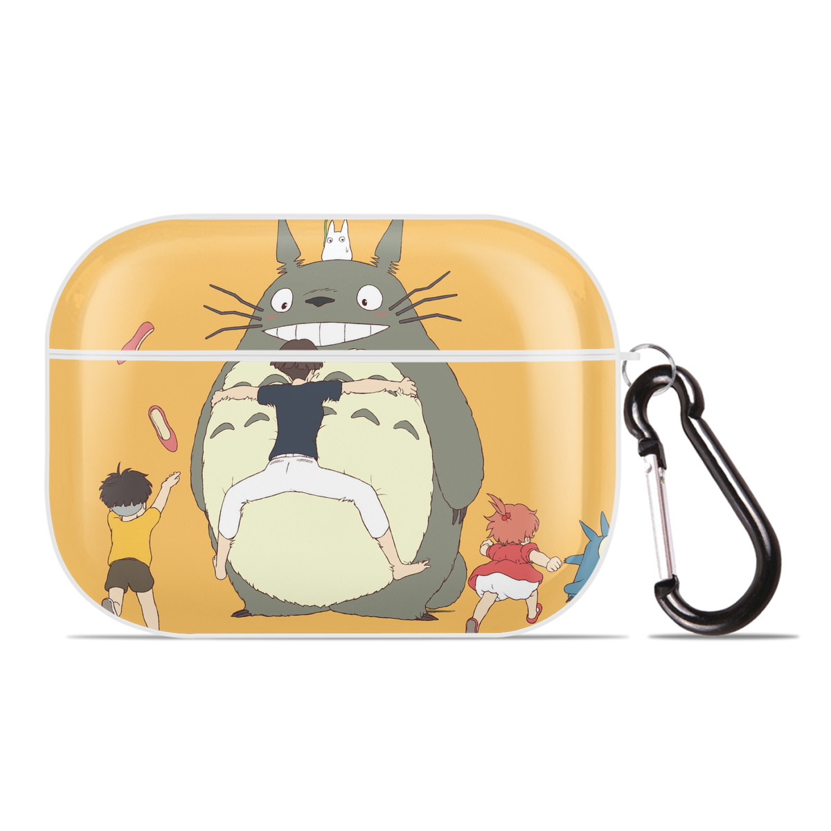 （画像用） となりのトトロ 草壁メイ 草壁サツキ My Neighbor Totoro Satsuki Kusakabe Mei Kusakabe 【AirPods Pro用】ハードシェル保護ケース 耐衝撃・防指紋・カラビナ付き商品仕様