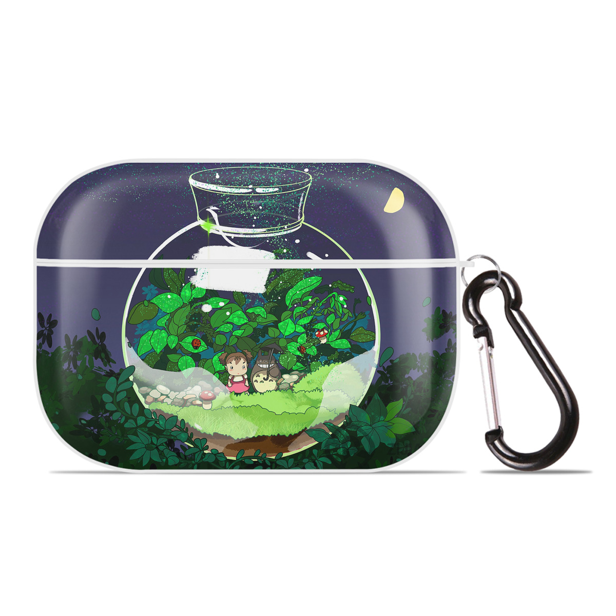 （画像用） となりのトトロ 草壁メイ 草壁サツキ My Neighbor Totoro Satsuki Kusakabe Mei Kusakabe 【AirPods Pro用】ハードシェル保護ケース 耐衝撃・防指紋・カラビナ付き商品仕様