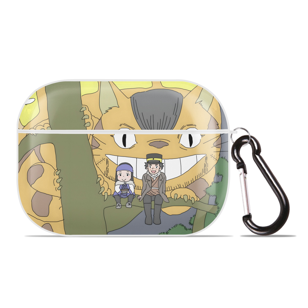 （画像用） となりのトトロ 草壁メイ 草壁サツキ My Neighbor Totoro Satsuki Kusakabe Mei Kusakabe 【AirPods Pro用】ハードシェル保護ケース 耐衝撃・防指紋・カラビナ付き商品仕様