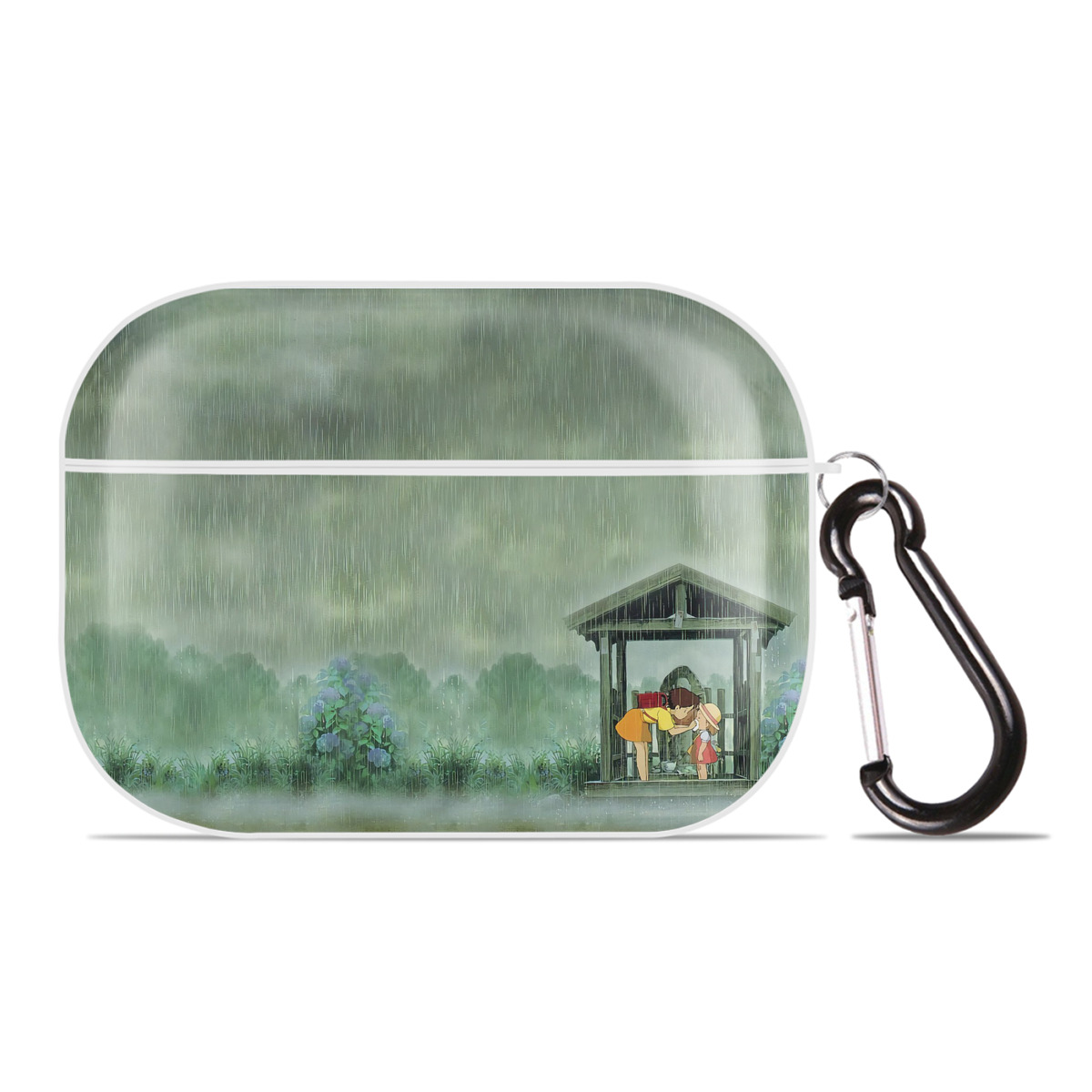 （画像用） となりのトトロ 草壁メイ 草壁サツキ My Neighbor Totoro Satsuki Kusakabe Mei Kusakabe 【AirPods Pro用】ハードシェル保護ケース 耐衝撃・防指紋・カラビナ付き商品仕様