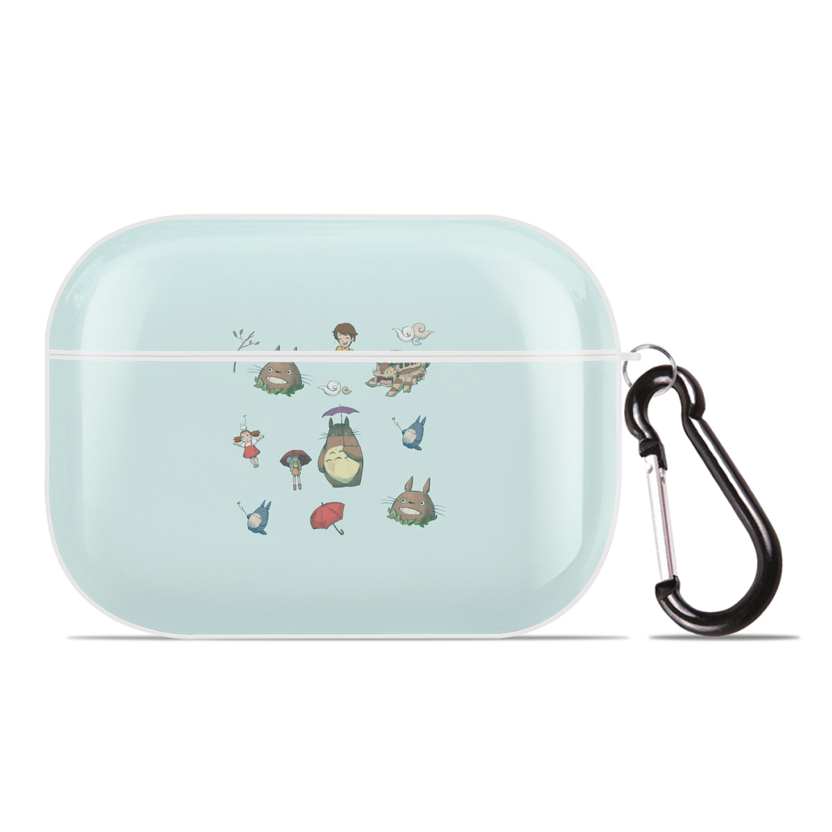 （画像用） となりのトトロ 草壁メイ 草壁サツキ My Neighbor Totoro Satsuki Kusakabe Mei Kusakabe 【AirPods Pro用】ハードシェル保護ケース 耐衝撃・防指紋・カラビナ付き商品仕様