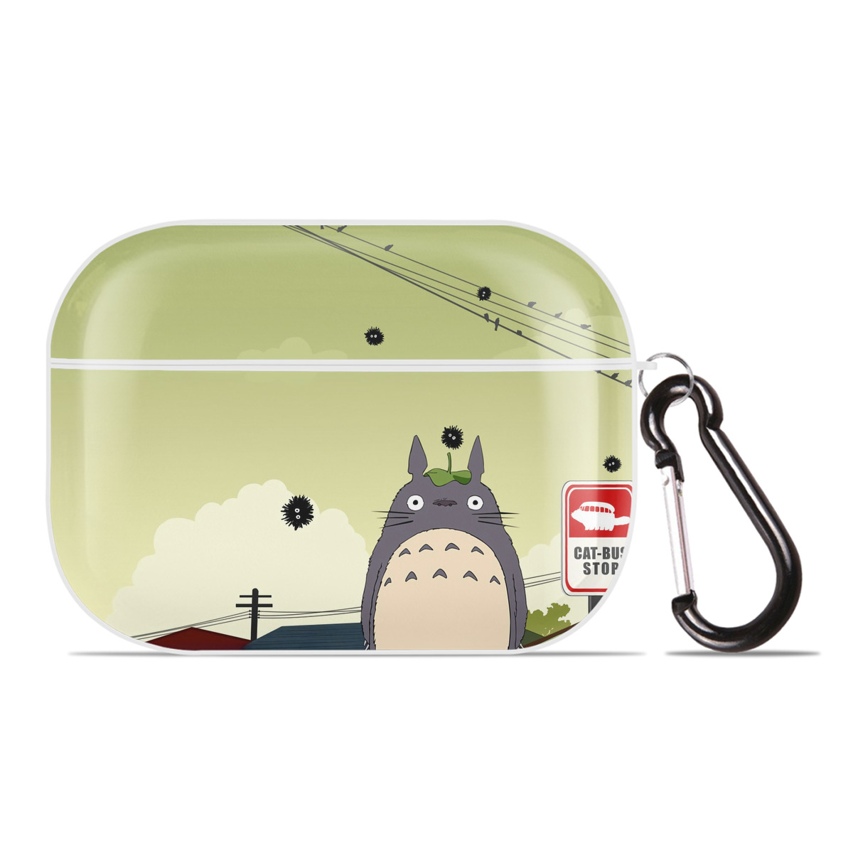 （画像用） となりのトトロ 草壁メイ 草壁サツキ My Neighbor Totoro Satsuki Kusakabe Mei Kusakabe 【AirPods Pro用】ハードシェル保護ケース 耐衝撃・防指紋・カラビナ付き商品仕様