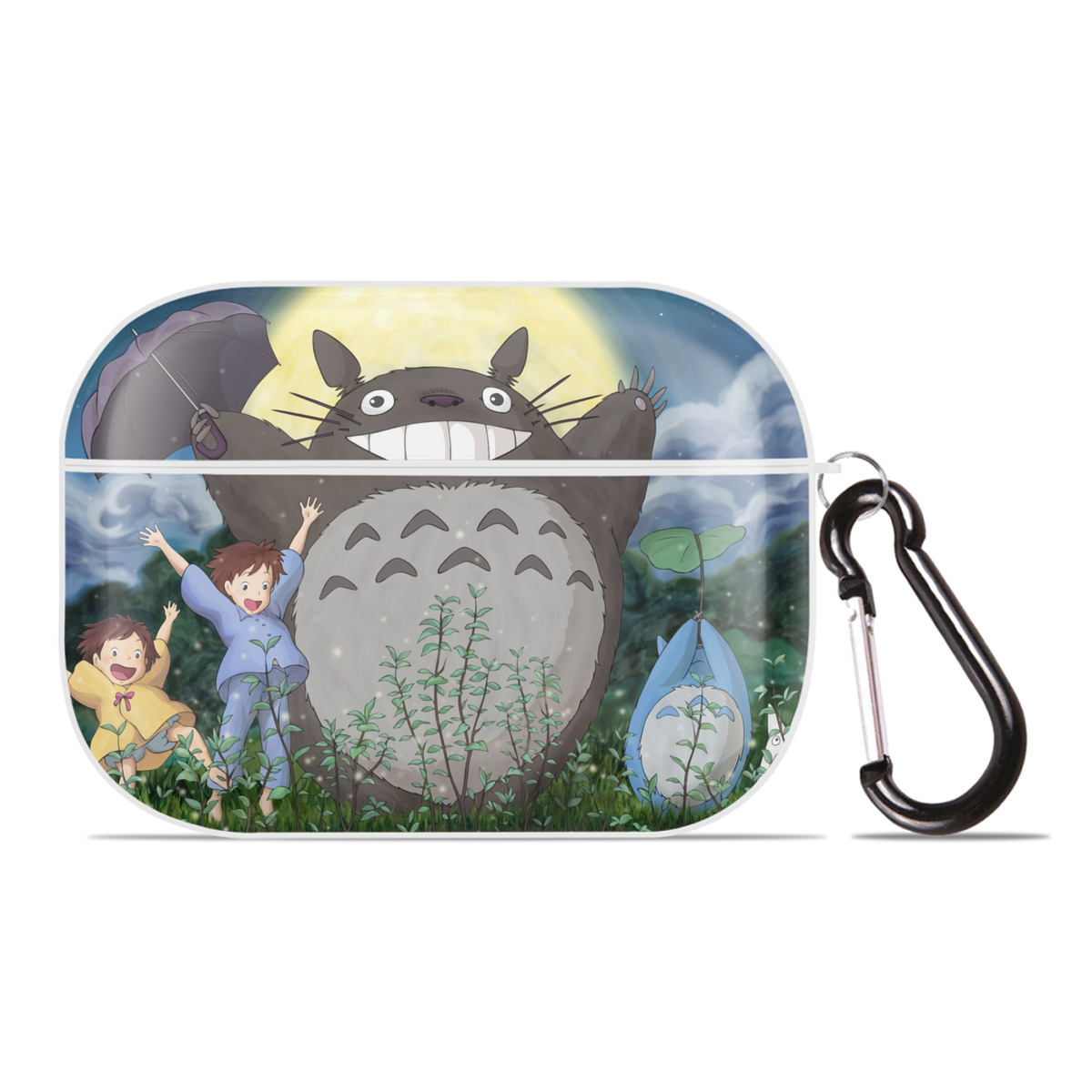 （画像用） となりのトトロ 草壁メイ 草壁サツキ My Neighbor Totoro Satsuki Kusakabe Mei Kusakabe 【AirPods Pro用】ハードシェル保護ケース 耐衝撃・防指紋・カラビナ付き商品仕様