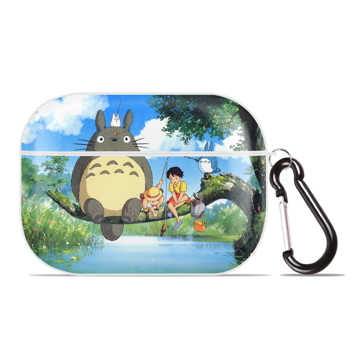 （画像用） となりのトトロ 草壁メイ 草壁サツキ My Neighbor Totoro Satsuki Kusakabe Mei Kusakabe 【AirPods Pro用】ハードシェル保護ケース 耐衝撃・防指紋・カラビナ付き商品仕様