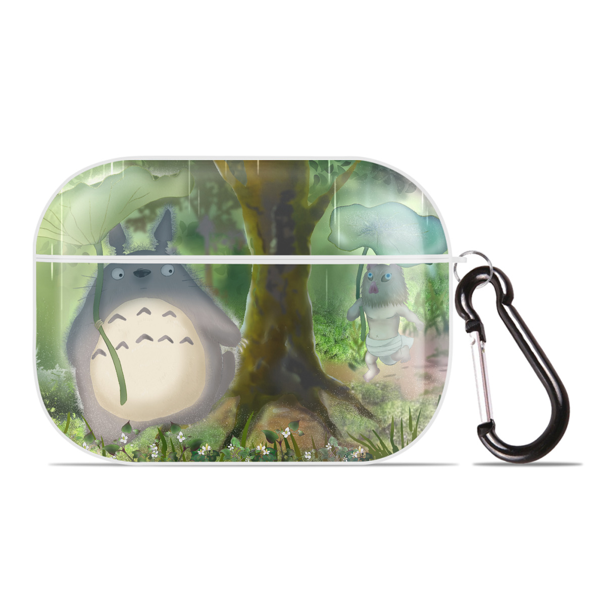 （画像用） となりのトトロ 草壁メイ 草壁サツキ My Neighbor Totoro Satsuki Kusakabe Mei Kusakabe 【AirPods Pro用】ハードシェル保護ケース 耐衝撃・防指紋・カラビナ付き商品仕様