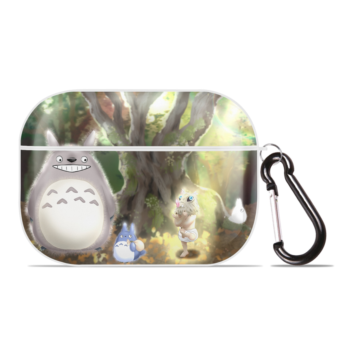 （画像用） となりのトトロ 草壁メイ 草壁サツキ My Neighbor Totoro Satsuki Kusakabe Mei Kusakabe 【AirPods Pro用】ハードシェル保護ケース 耐衝撃・防指紋・カラビナ付き商品仕様