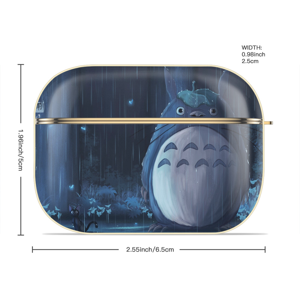 となりのトトロ 草壁メイ 草壁サツキ My Neighbor Totoro Satsuki Kusakabe Mei Kusakabe 【AirPods Pro用】ハードシェル保護ケース｜耐衝撃・防指紋・カラビナ付き商品仕様