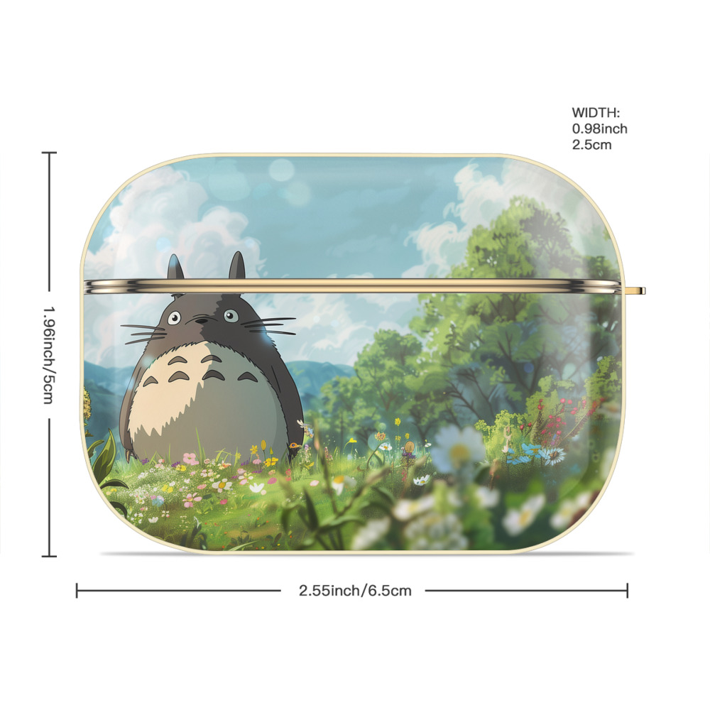 となりのトトロ 草壁メイ 草壁サツキ My Neighbor Totoro Satsuki Kusakabe Mei Kusakabe 【AirPods Pro用】ハードシェル保護ケース｜耐衝撃・防指紋・カラビナ付き商品仕様