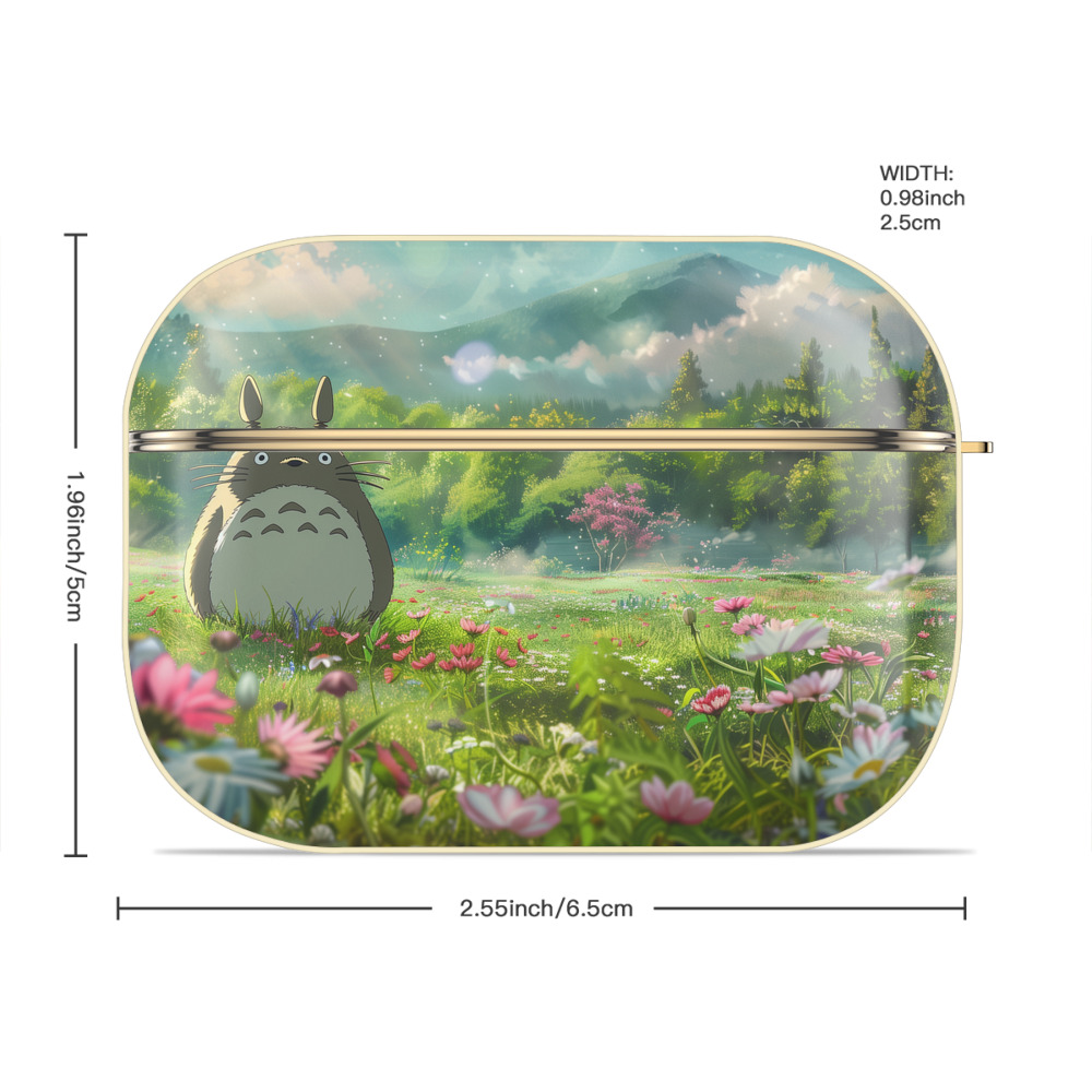 となりのトトロ 草壁メイ 草壁サツキ My Neighbor Totoro Satsuki Kusakabe Mei Kusakabe 【AirPods Pro用】ハードシェル保護ケース｜耐衝撃・防指紋・カラビナ付き商品仕様