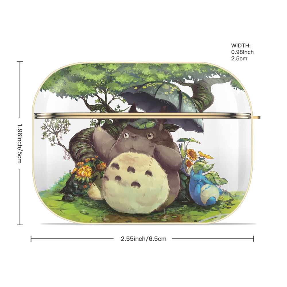となりのトトロ 草壁メイ 草壁サツキ My Neighbor Totoro Satsuki Kusakabe Mei Kusakabe 【AirPods Pro用】ハードシェル保護ケース｜耐衝撃・防指紋・カラビナ付き商品仕様