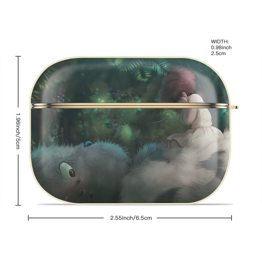 となりのトトロ 草壁メイ 草壁サツキ My Neighbor Totoro Satsuki Kusakabe Mei Kusakabe 【AirPods Pro用】ハードシェル保護ケース｜耐衝撃・防指紋・カラビナ付き商品仕様