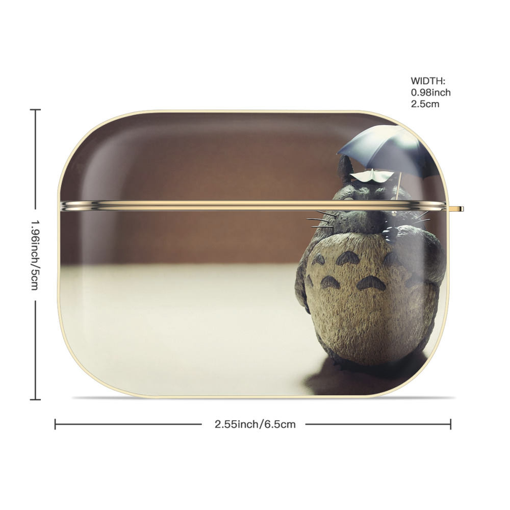 となりのトトロ 草壁メイ 草壁サツキ My Neighbor Totoro Satsuki Kusakabe Mei Kusakabe 【AirPods Pro用】ハードシェル保護ケース｜耐衝撃・防指紋・カラビナ付き商品仕様