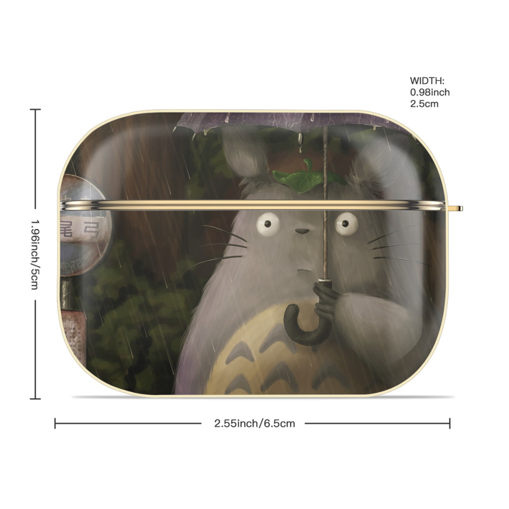 となりのトトロ 草壁メイ 草壁サツキ My Neighbor Totoro Satsuki Kusakabe Mei Kusakabe 【AirPods Pro用】ハードシェル保護ケース｜耐衝撃・防指紋・カラビナ付き商品仕様