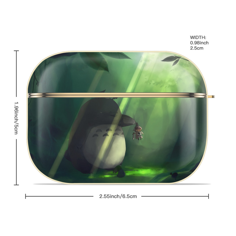 となりのトトロ 草壁メイ 草壁サツキ My Neighbor Totoro Satsuki Kusakabe Mei Kusakabe 【AirPods Pro用】ハードシェル保護ケース｜耐衝撃・防指紋・カラビナ付き商品仕様