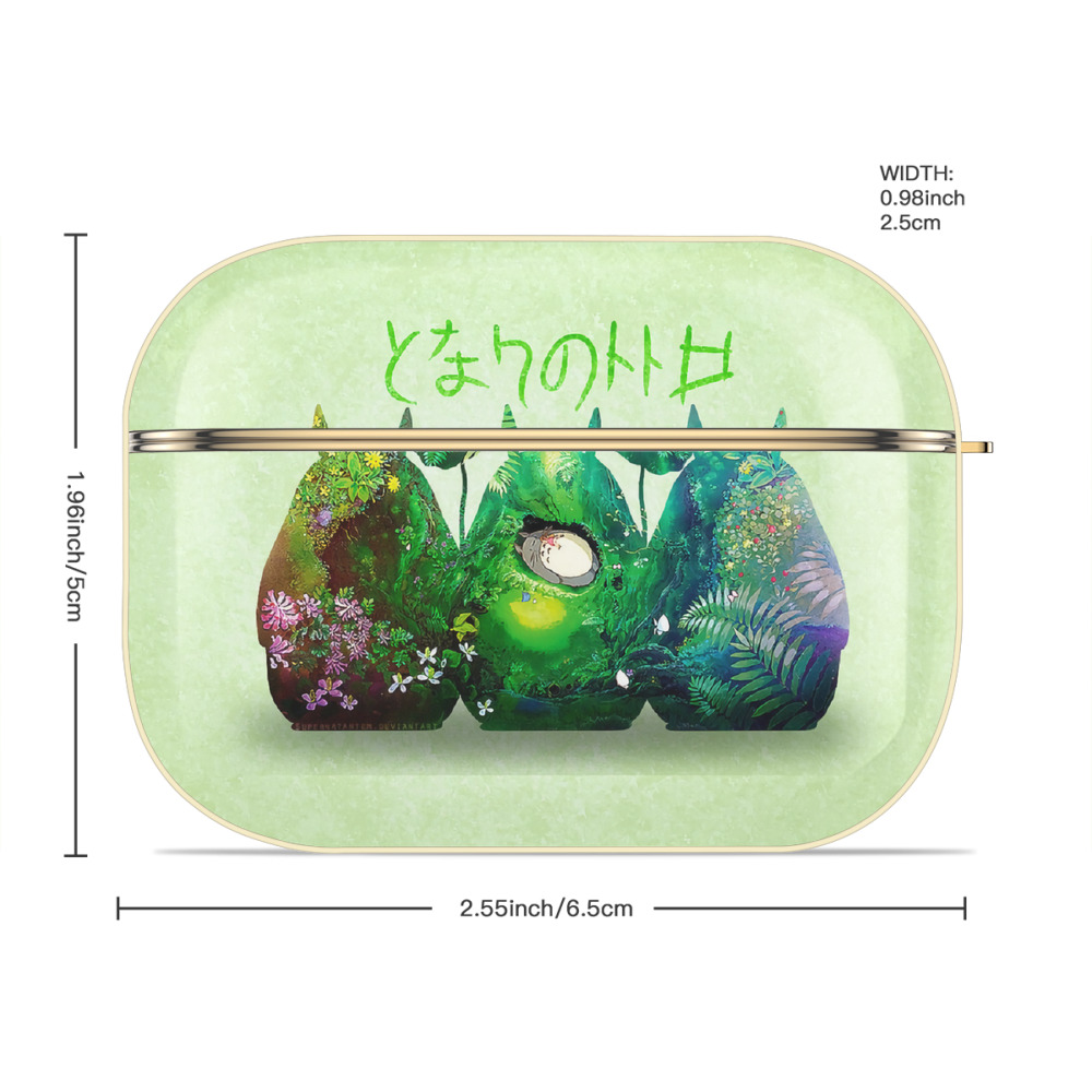 となりのトトロ 草壁メイ 草壁サツキ My Neighbor Totoro Satsuki Kusakabe Mei Kusakabe 【AirPods Pro用】ハードシェル保護ケース｜耐衝撃・防指紋・カラビナ付き商品仕様