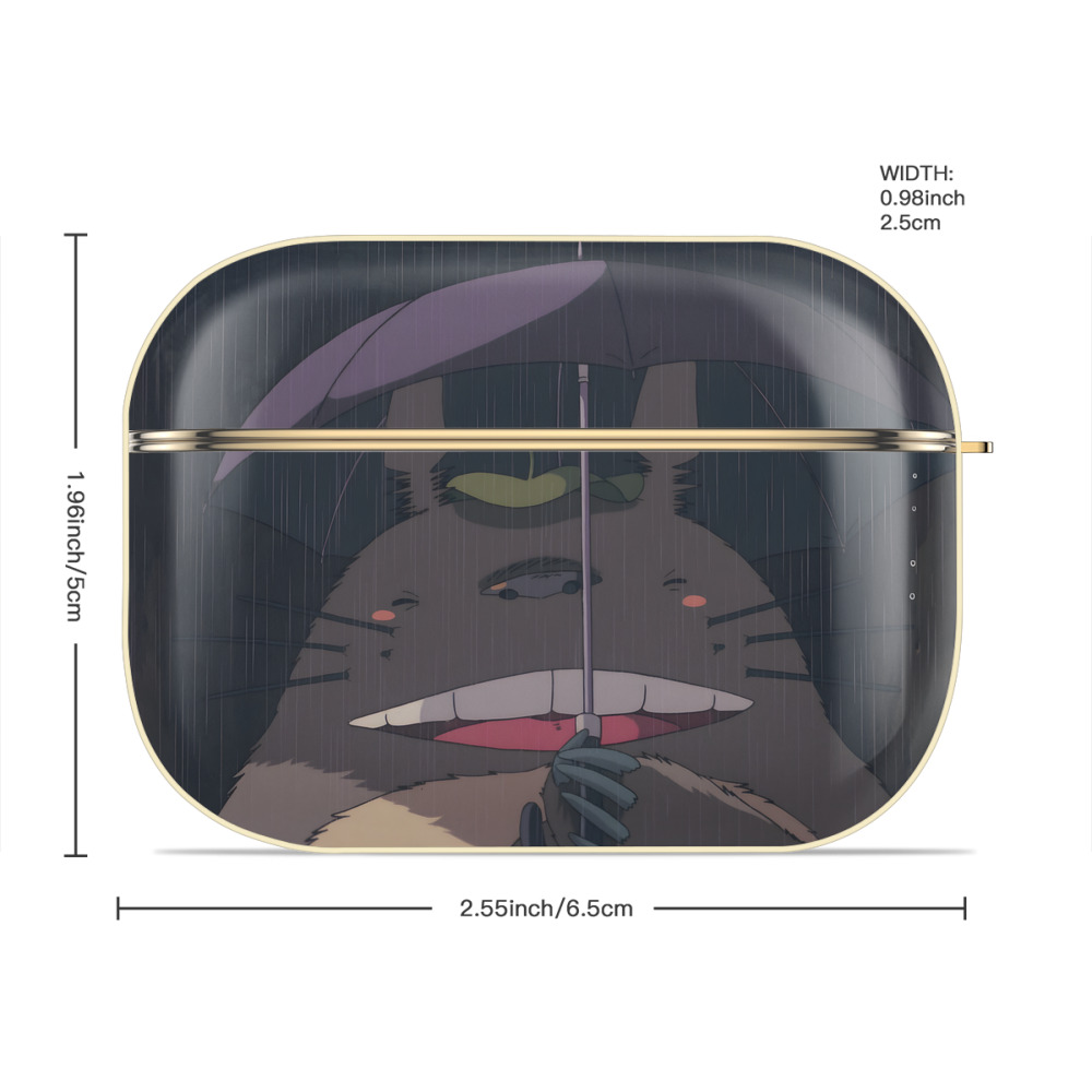 となりのトトロ 草壁メイ 草壁サツキ My Neighbor Totoro Satsuki Kusakabe Mei Kusakabe 【AirPods Pro用】ハードシェル保護ケース｜耐衝撃・防指紋・カラビナ付き商品仕様